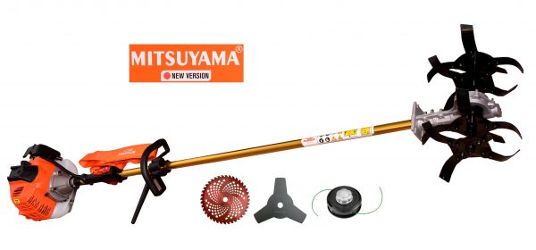 Mitsuyama Japon Benzinli Yan Tırpan + Toprak Çapalama Aparatı 4.2kw
